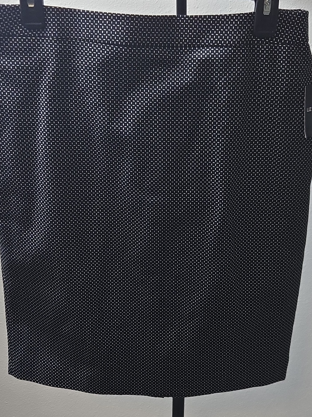Liz Claiborne Black and White Dot Career Skirt